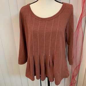 Sweatshirt Peplum Top Size L Anthropologie